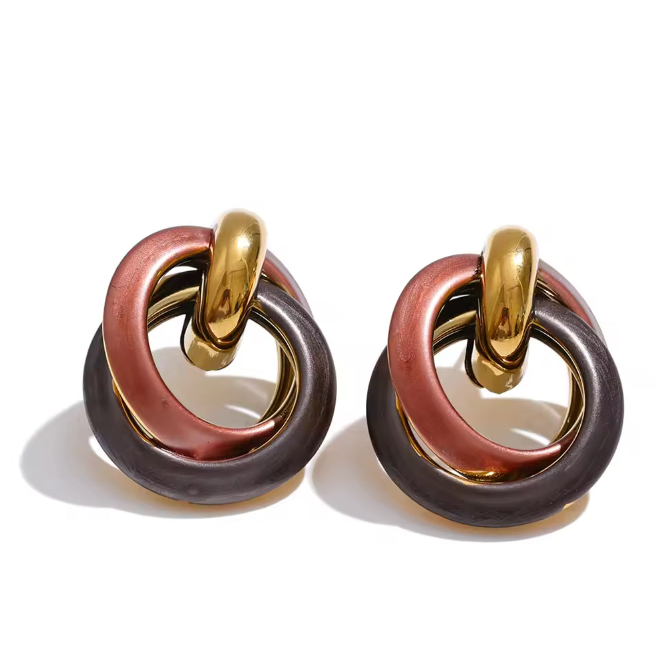 Aretes Doble Karma - Mariana Osorno Joyería