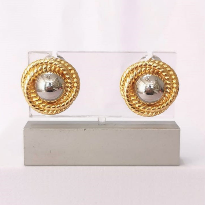 Aretes Boton - Mariana Osorno Joyería