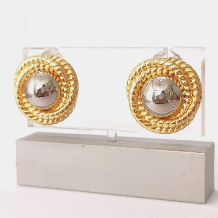 Aretes Boton - Mariana Osorno Joyería