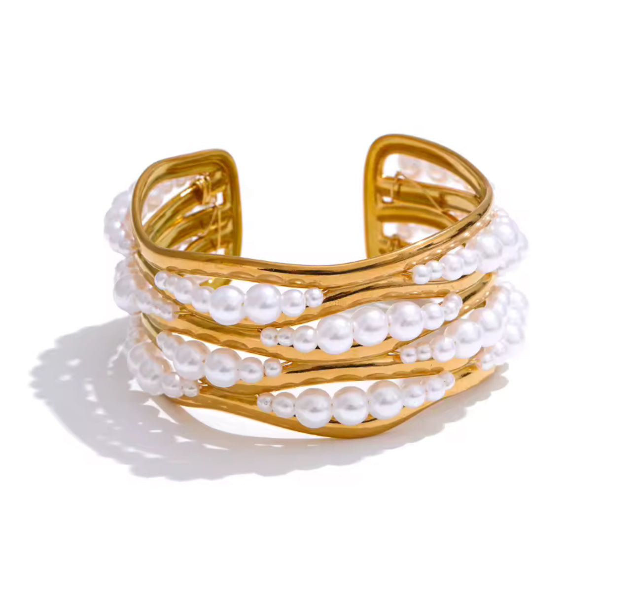 Brazalete Perlas - Mariana Osorno Joyería
