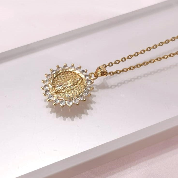 Collar virgen guadalupe - Mariana Osorno Joyería