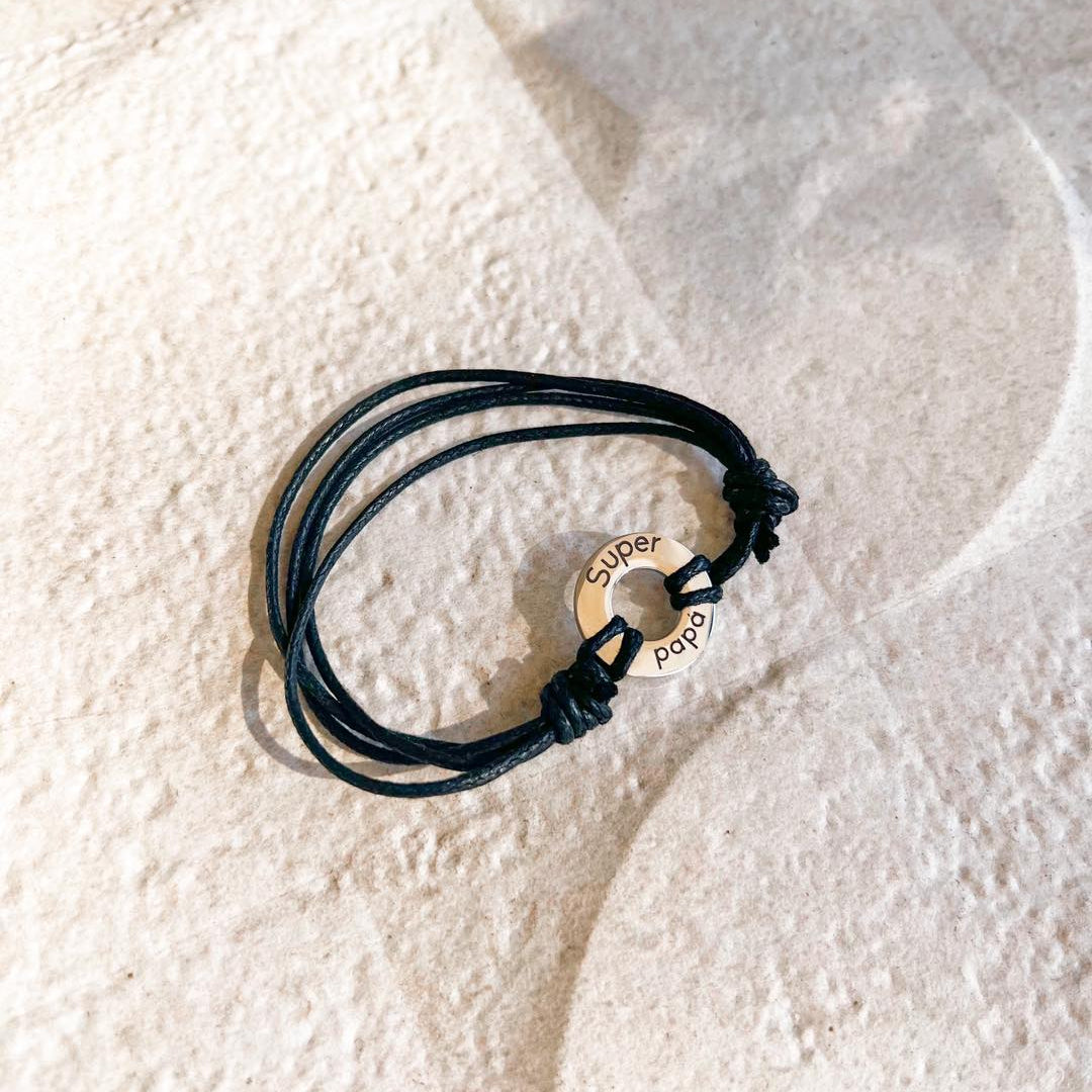 Pulsera Super Papá - Mariana Osorno Joyería
