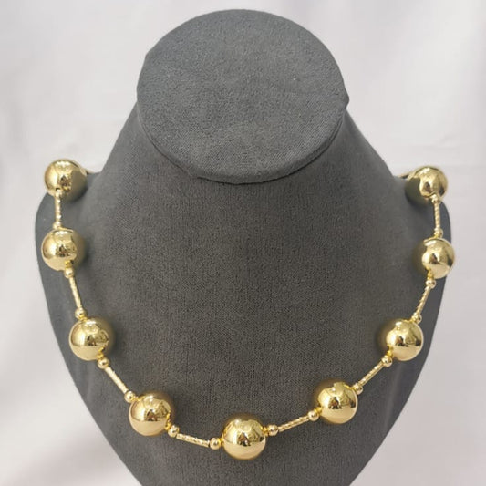 Maxi collar de bolas con conector - Mariana Osorno Joyería