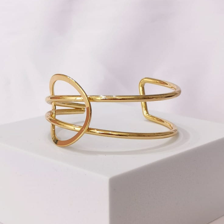 Brazalete de líneas - Mariana Osorno Joyería