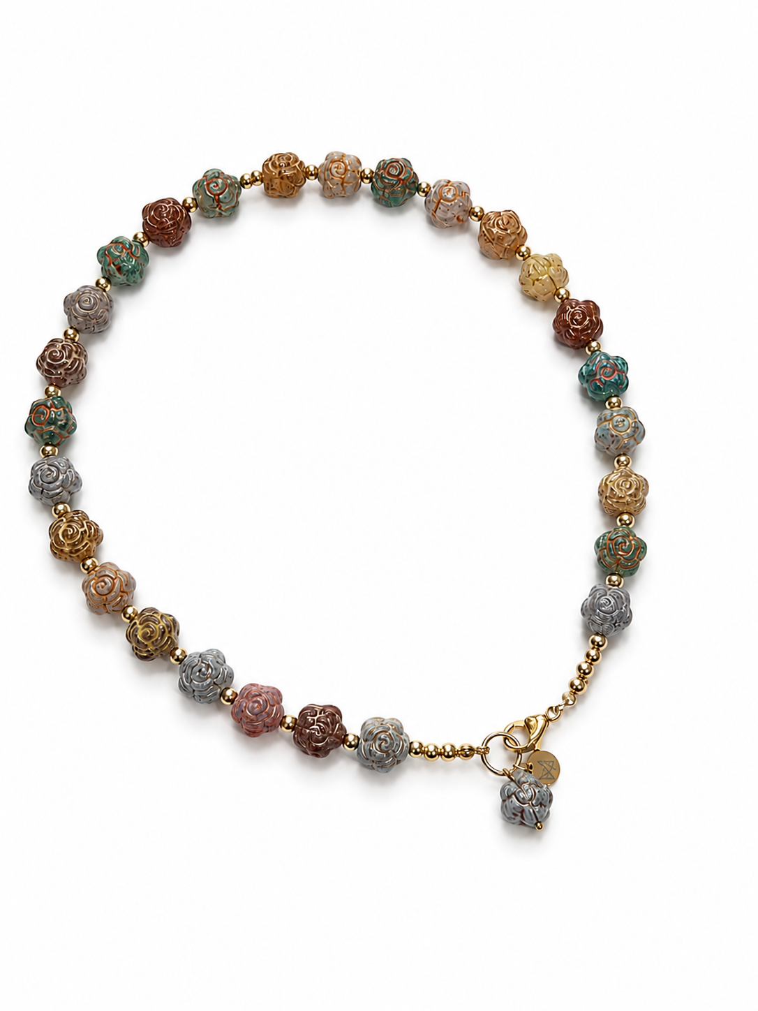 COLLAR FLORES CRISTAL