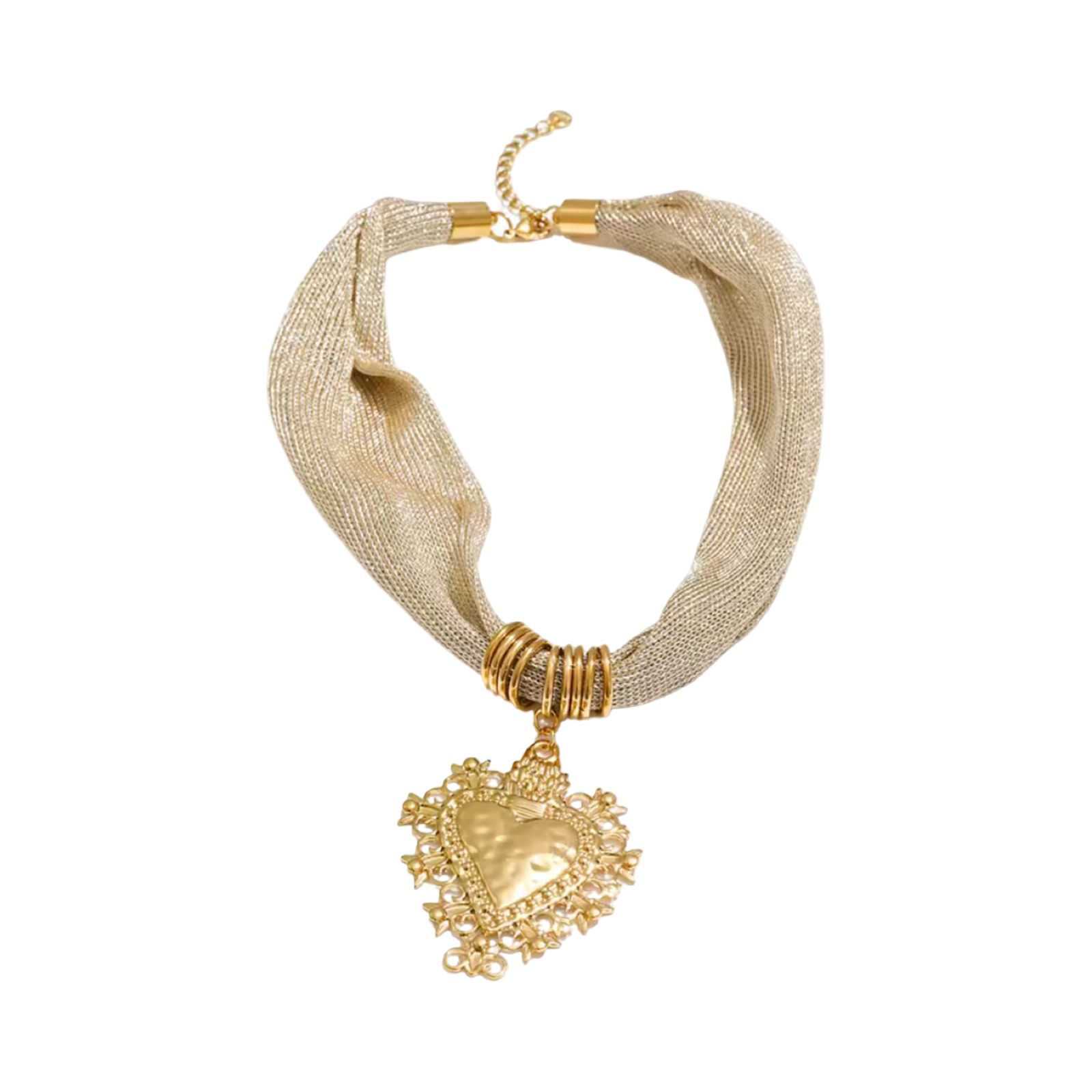 Collar Mesh Corazon - Mariana Osorno Joyería