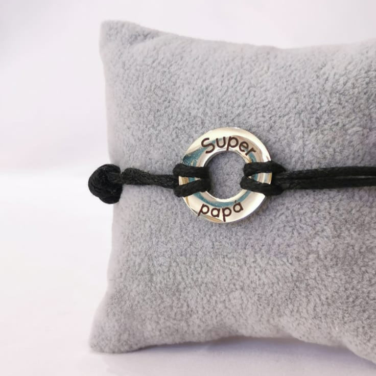 Pulsera Super Papá - Mariana Osorno Joyería