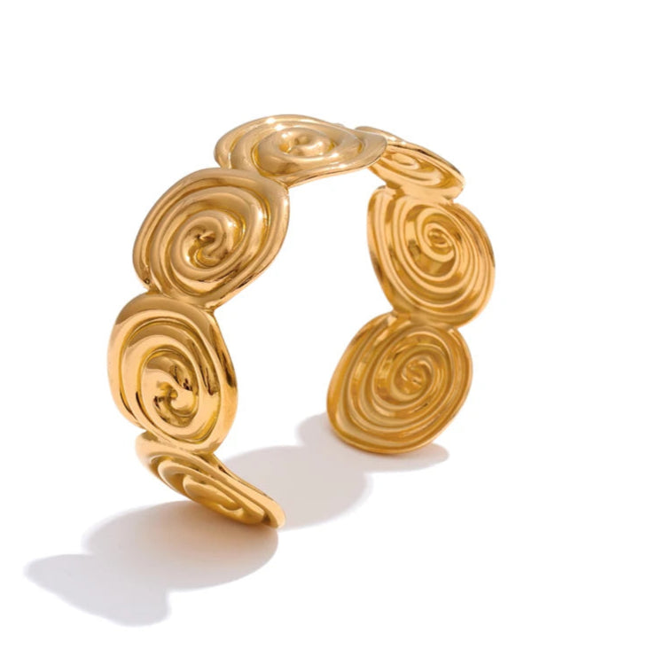 Brazalete espirales - Mariana Osorno Joyería