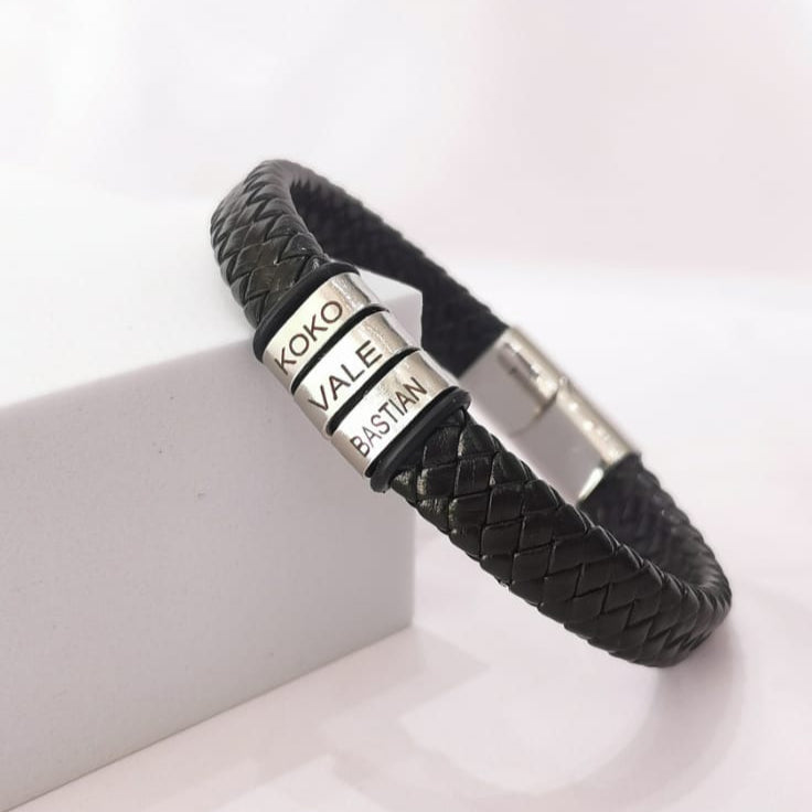 Brazalete Cuero C - Mariana Osorno Joyería