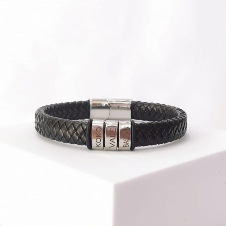 Brazalete Cuero C - Mariana Osorno Joyería