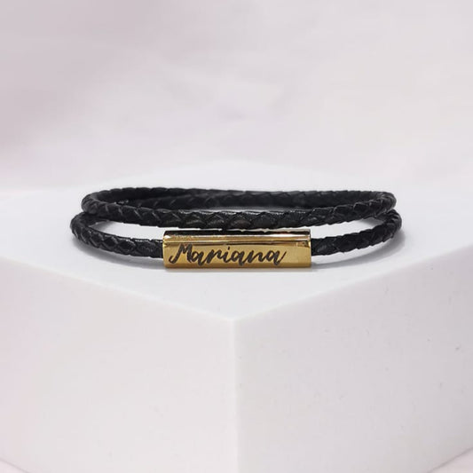Pulsera doble con barra - Mariana Osorno Joyería