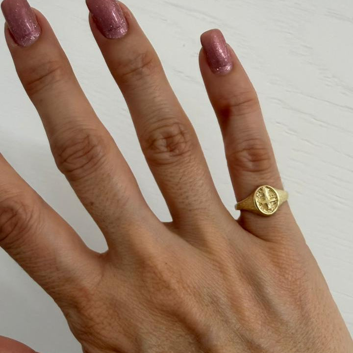 ANILLO CRUZ MINI RING - Mariana Osorno Joyería