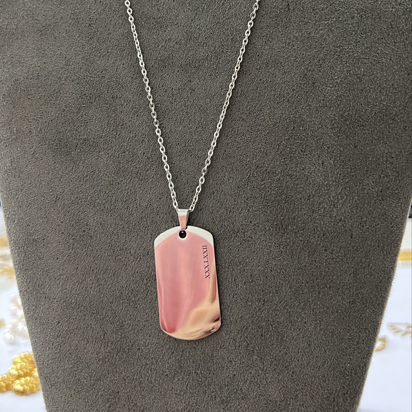 Collar placa militar