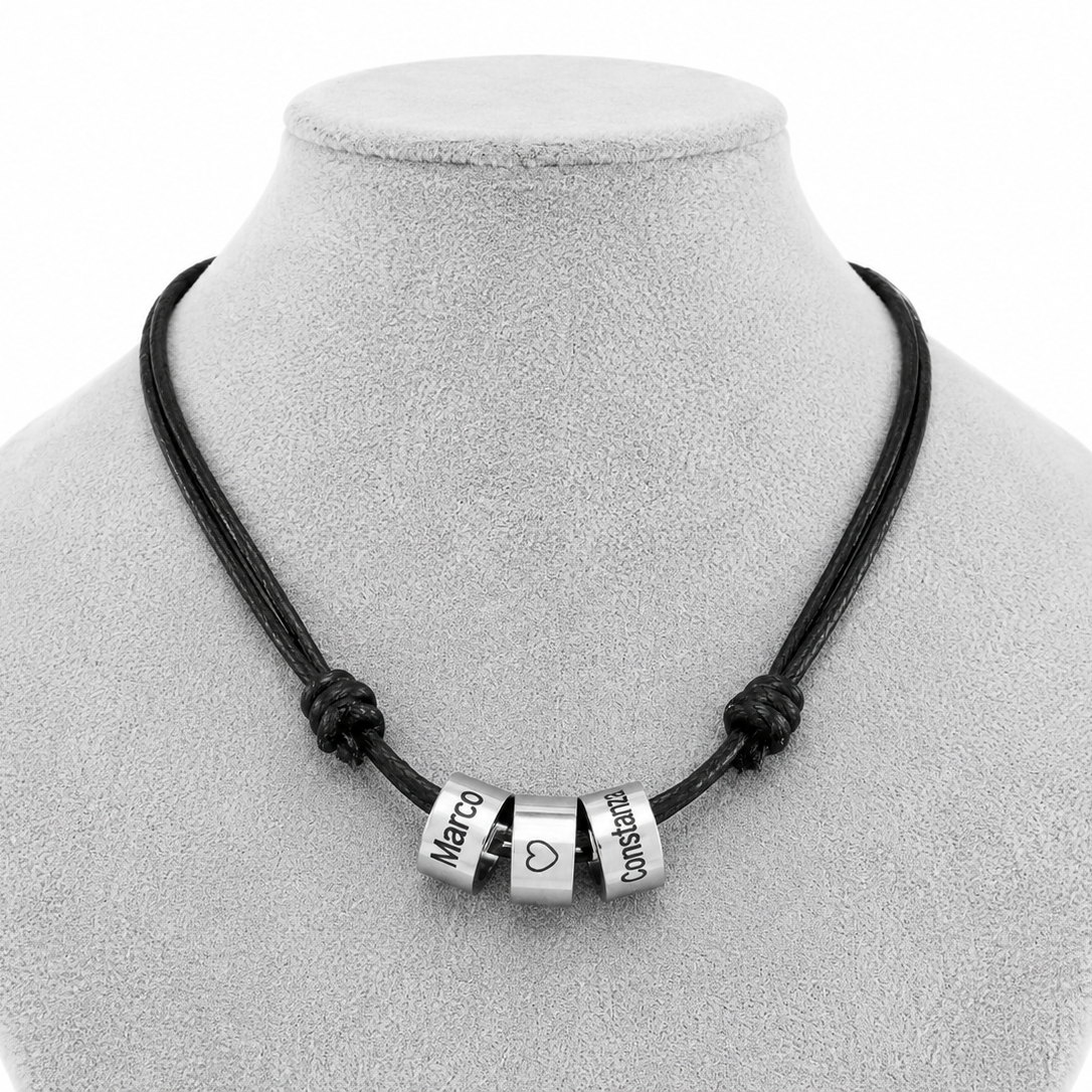 Collar Cuero Aros