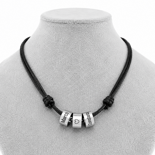 Collar Cuero Aros