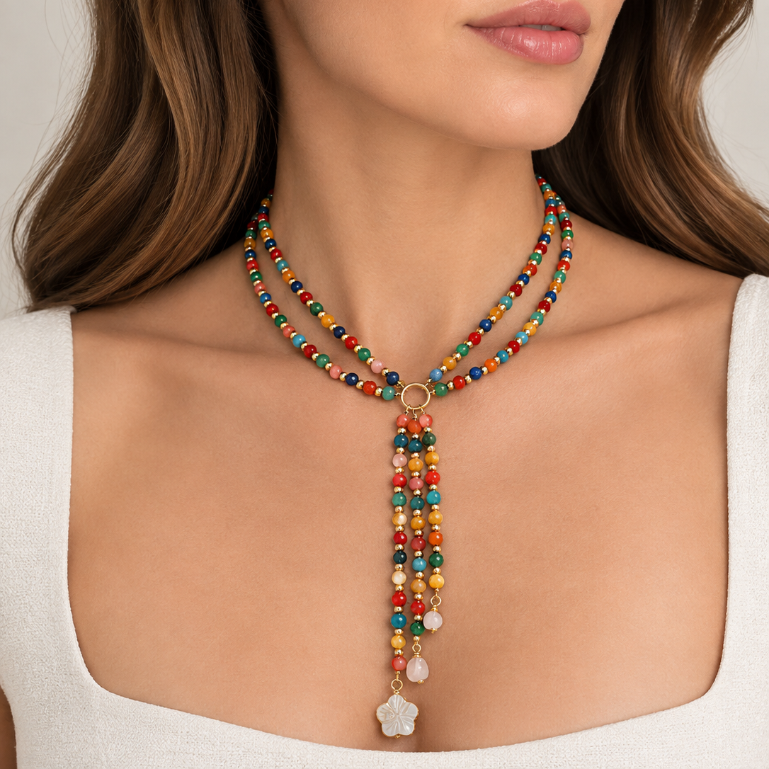 COLLAR CORBATERO FLOR