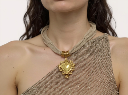 Collar Mesh Corazon