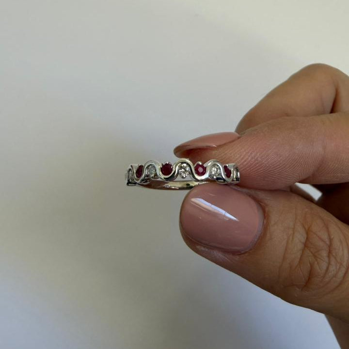 CHURUMBELA WAVE RUBI - Mariana Osorno Joyería