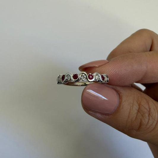 CHURUMBELA WAVE RUBI - Mariana Osorno Joyería