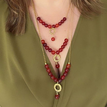 COLLAR TRIPLE AGATA