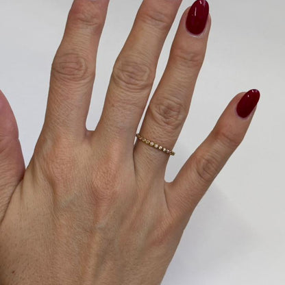 ANILLO TIPO CHURUMBELA CIRCONIAS - Mariana Osorno Joyería