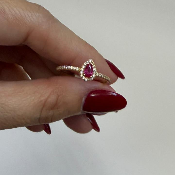 ANILLO GOTA ROSA - Mariana Osorno Joyería