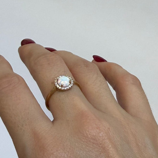 ANILLO CIRCULO BLANCO - Mariana Osorno Joyería
