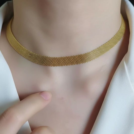 GARGANTILLA TEJIDO - Mariana Osorno Joyería