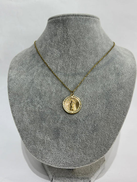 COLLAR CORTO VIRGEN MINI FILA - Mariana Osorno Joyería