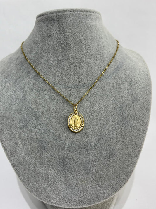 COLLAR JESUS CIRCONIAS - Mariana Osorno Joyería