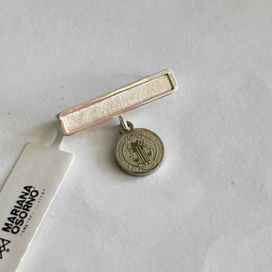 BROCHE PLACA PLATA MINI - Mariana Osorno Joyería