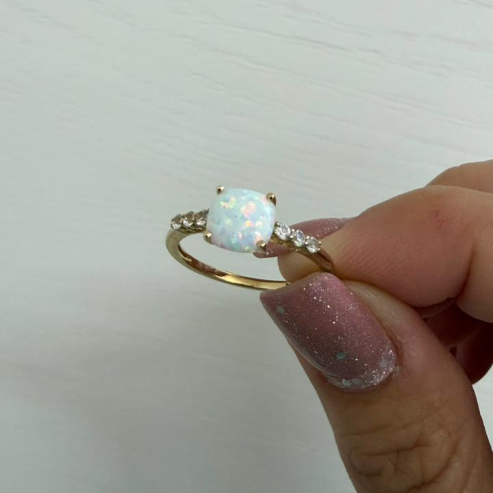 ANILLO OPALO SAFIRO - Mariana Osorno Joyería