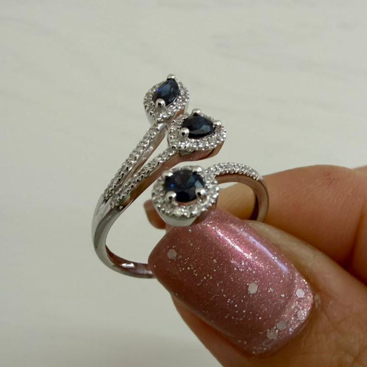 ANILLO TRIPLE ZAFIRO - Mariana Osorno Joyería