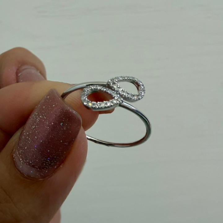 ANILLO DOBLE GOTA - Mariana Osorno Joyería