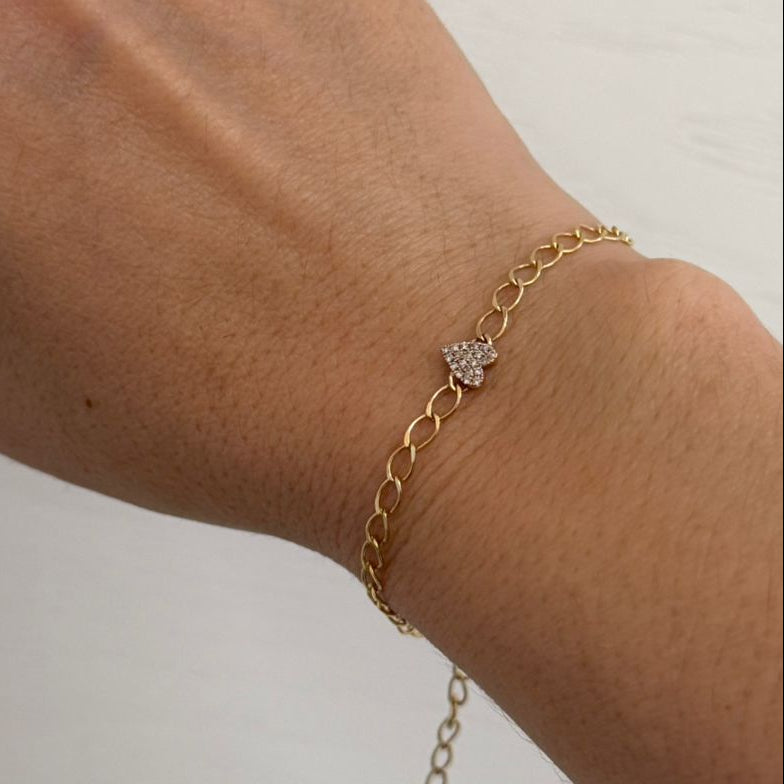 PULSERA CORAZON - Mariana Osorno Joyería