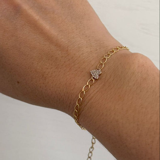 PULSERA CORAZON - Mariana Osorno Joyería