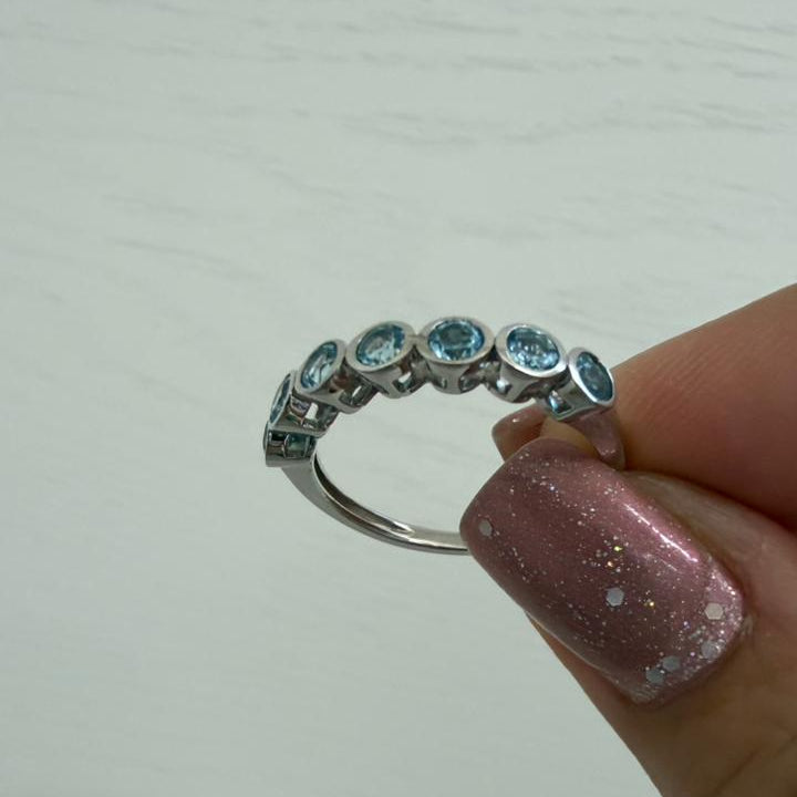 ANILLO TOP AZUL - Mariana Osorno Joyería