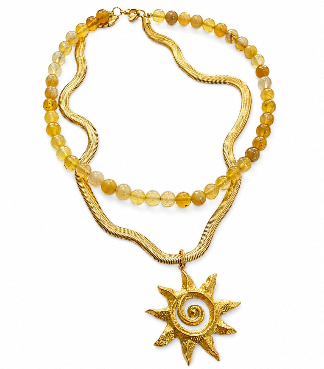 COLLAR DOBLE AGATA
