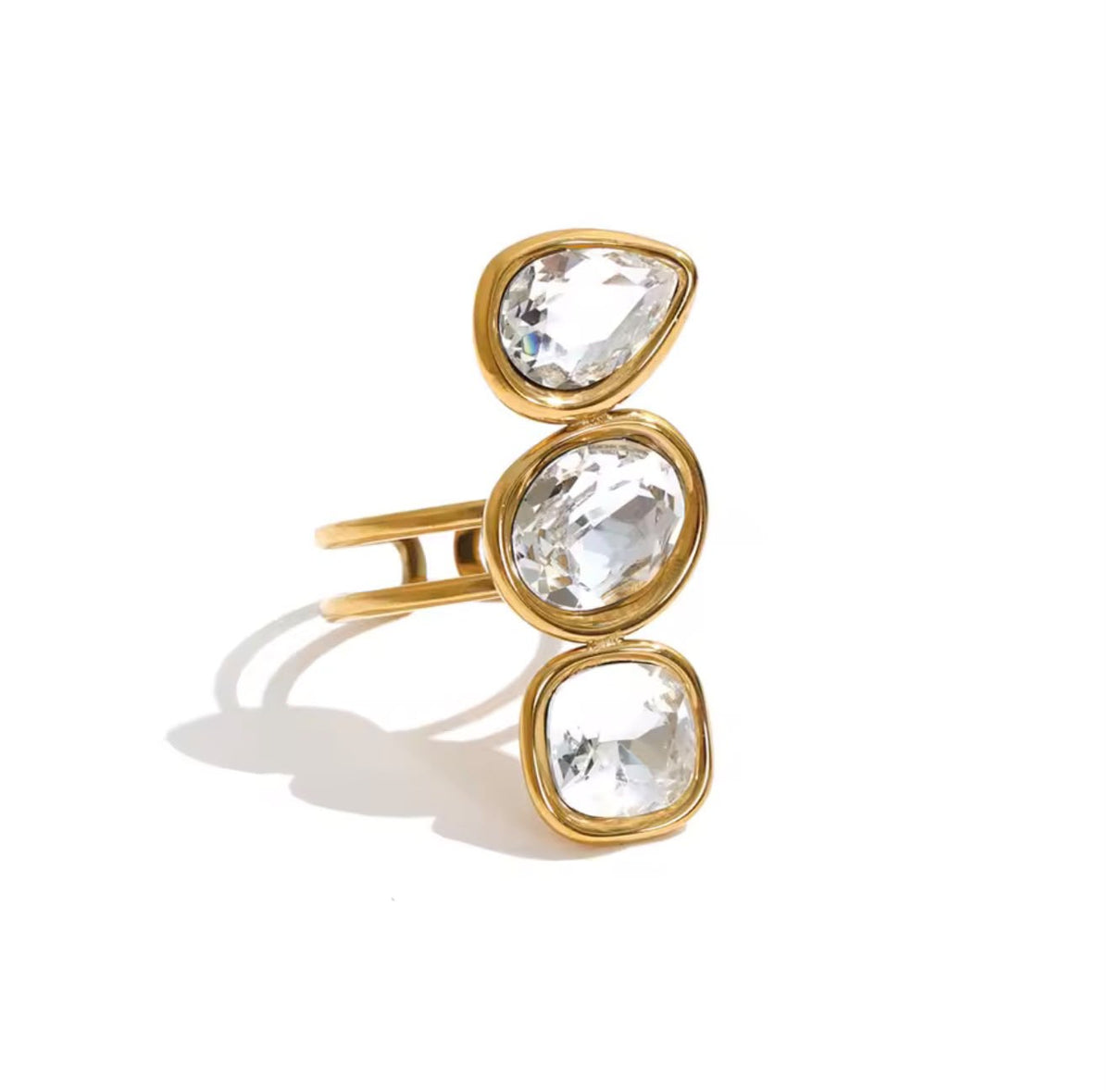 ANILLO TRIPLE CRISTAL