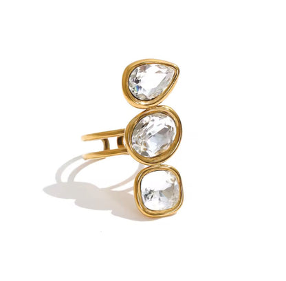 ANILLO TRIPLE CRISTAL