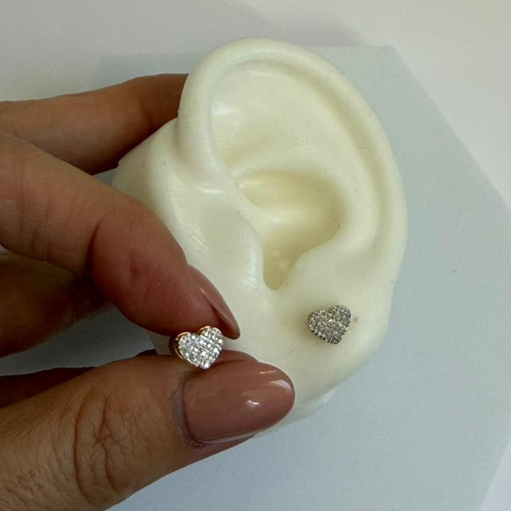 ARETES CORAZÓN BABY - Mariana Osorno Joyería