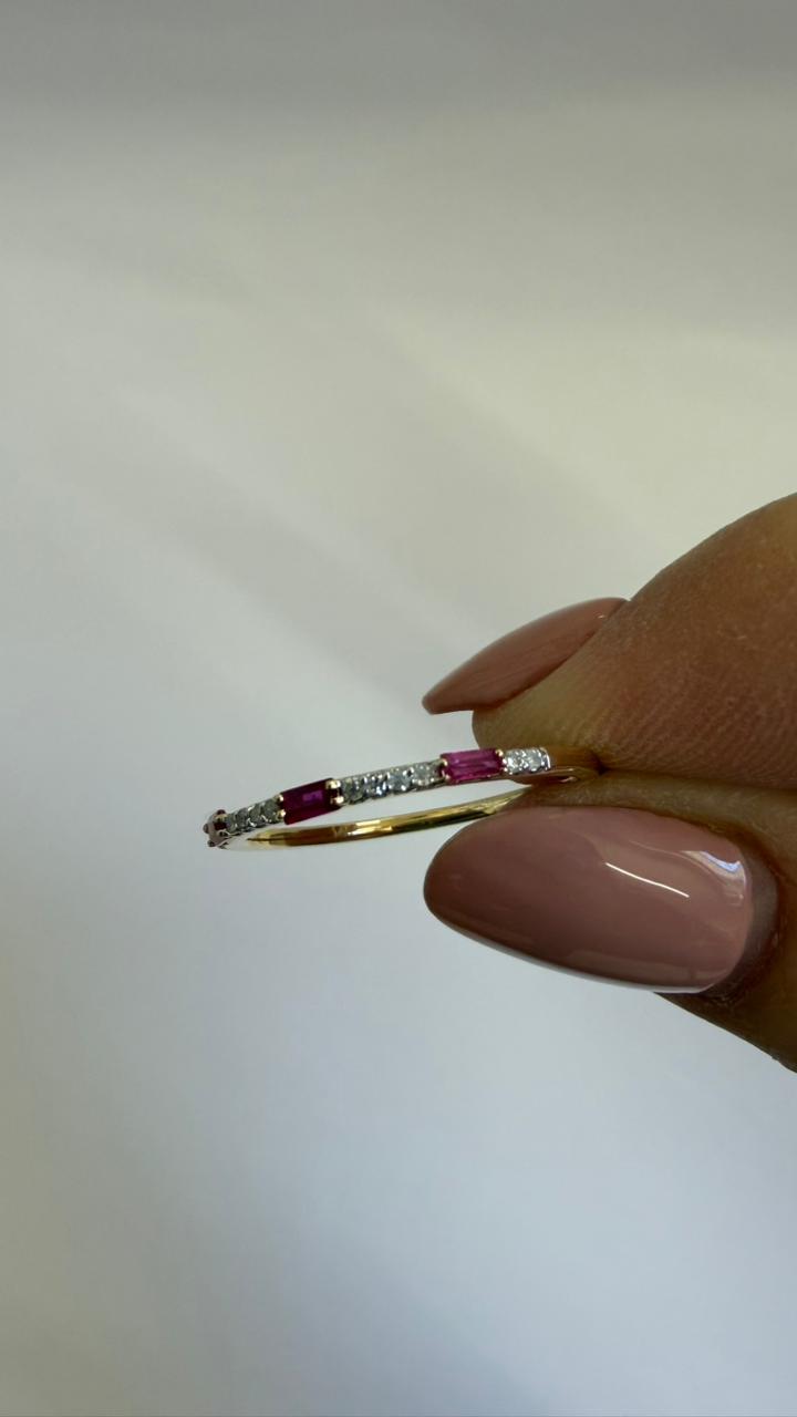 ANILLO DELGADO rosa - Mariana Osorno Joyería