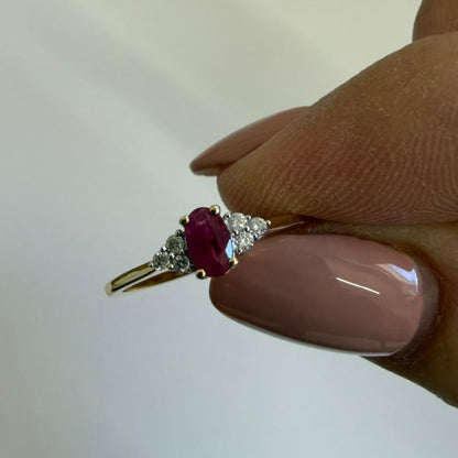 ANILLO OVALO RUBI - Mariana Osorno Joyería