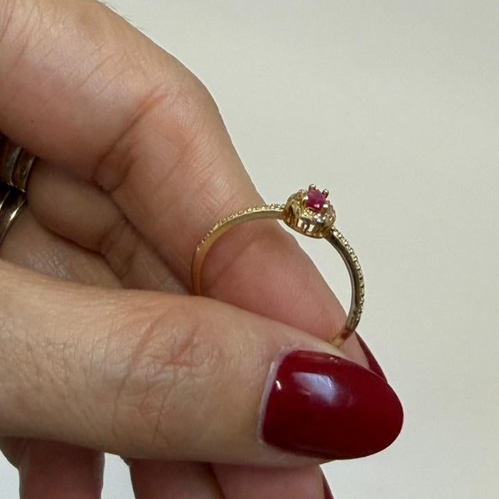 ANILLO GOTA ROSA - Mariana Osorno Joyería