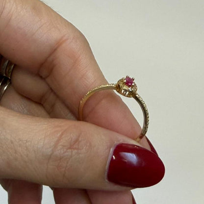 ANILLO GOTA ROSA - Mariana Osorno Joyería