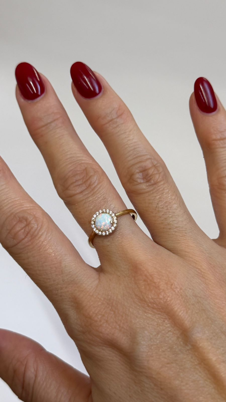 ANILLO CIRCULO BLANCO - Mariana Osorno Joyería