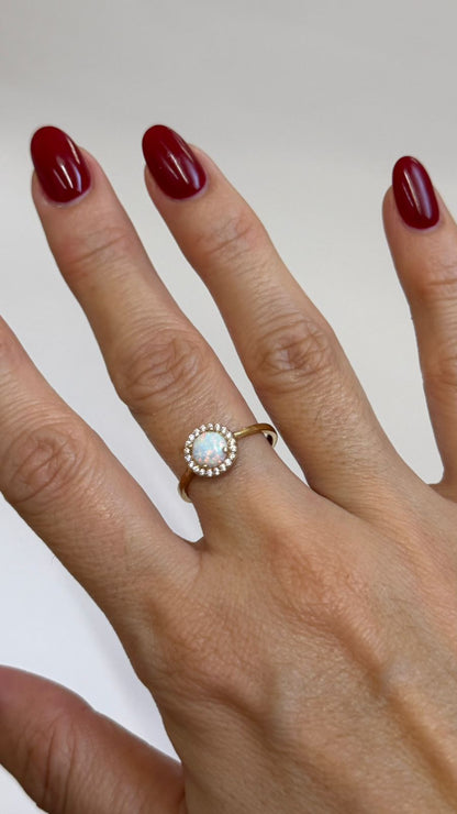 ANILLO CIRCULO BLANCO - Mariana Osorno Joyería