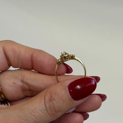 ANILLO GOTA Y FLOR - Mariana Osorno Joyería