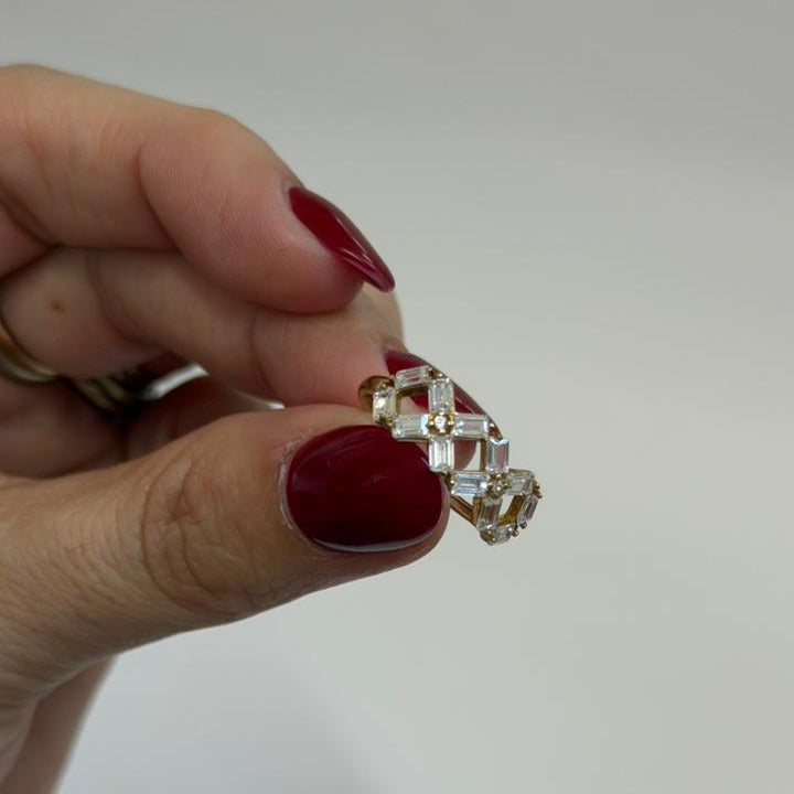 ANILLO PLATEADO X - Mariana Osorno Joyería