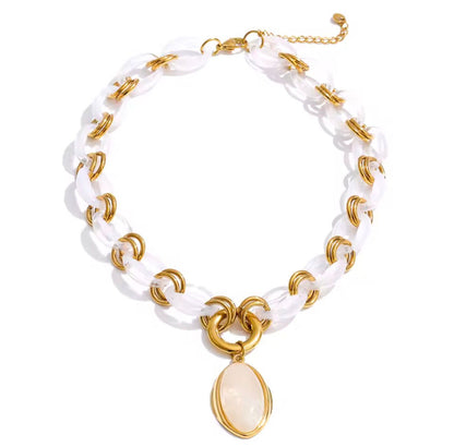 COLLAR CADENA RESINA